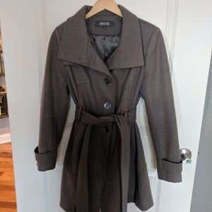 Kenneth Cole reaction wool coat gray size 10